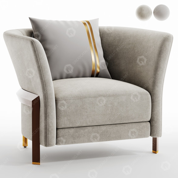 Sillón Opera Contemporary New Cosmo Modelo 3D