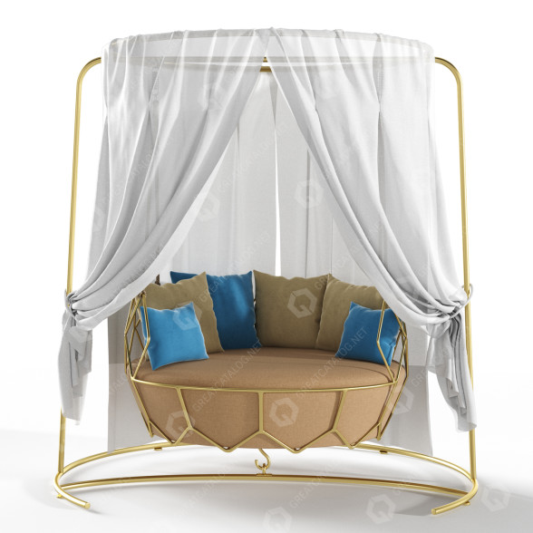 Swing Sofa Roberti Rattan Gravity 3D model