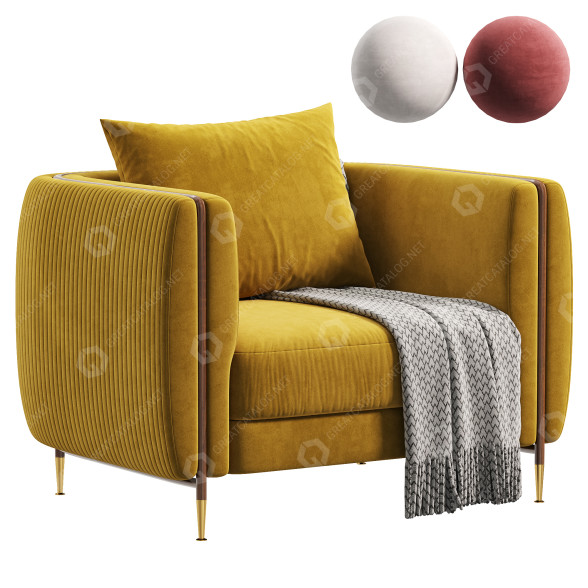Fotel Mezzo Collection Barlow model 3D