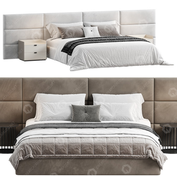 Beds and Bedside Tables Delavega K811 3D model