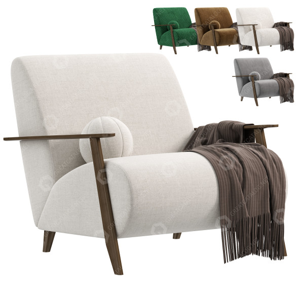 Fauteuil JasonL Como Marthan Lounge modèle 3D
