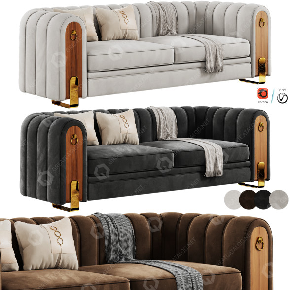 Sofá FH 1798 Victorian by Furnitura Hub Modelo 3D