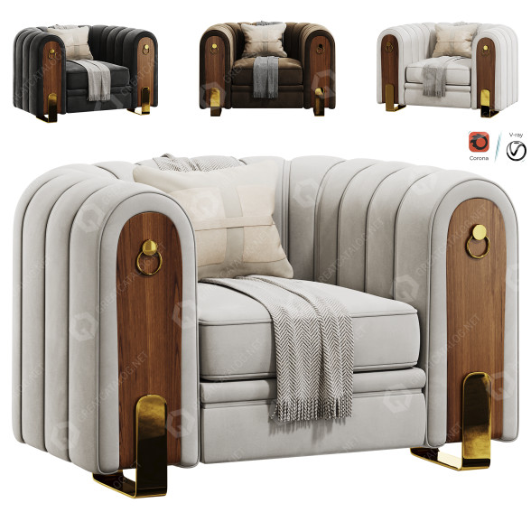 Sillón Bonaldo FH 1798 Victorian by Furnitura Hub Modelo 3D