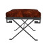 Пуф Metal with Leather Top - Kudim