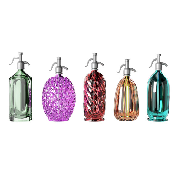 Siphon Сolored Glass 3D model