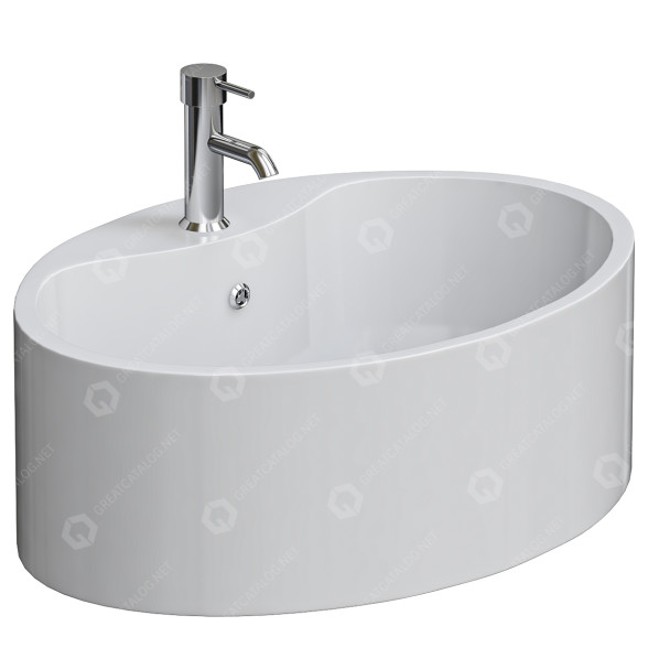 Lavabo SantiLine Modelo 3D