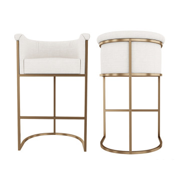 Барный стул  Restoration Hardware Wexler Barrelback Fabric 3D модель
