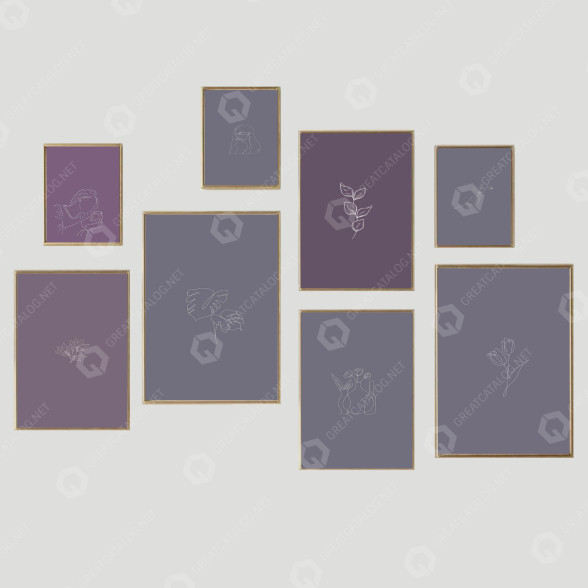 Картины Frame Wall 38 3D модель
