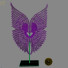 Статуэтка Ebony Wood Angel Wings on Stand - Kudim