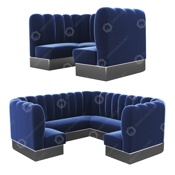 Диваны Blue 3D модель