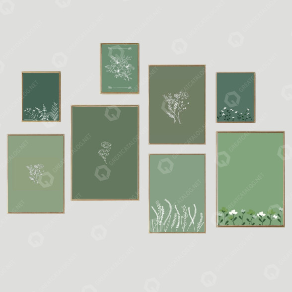 Картини Frame Wall Set 5 3D модель