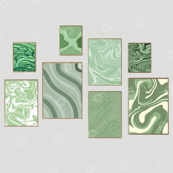 Pinturas Frame Wall Set 6 Modelo 3D