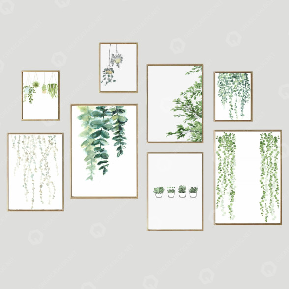 Photos Frame Wall Set 7 modèle 3D
