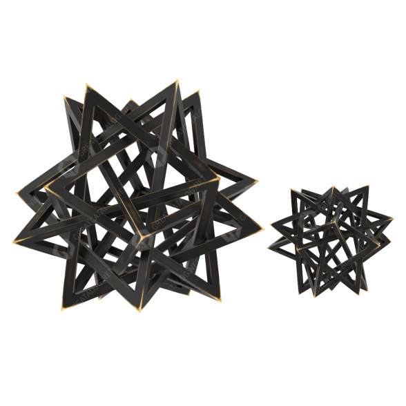 Скульптуры Restoration Hardware Wood Star Maquette 3D модель