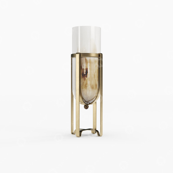 Ваза With Golden Stand 3D модель