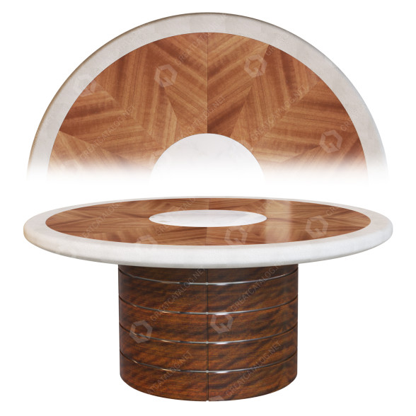 Tabela Round Leather model 3D