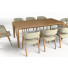 Stół i krzesła Dining Wooden - sayisaldusler