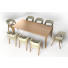 Stół i krzesła Dining Wooden - sayisaldusler