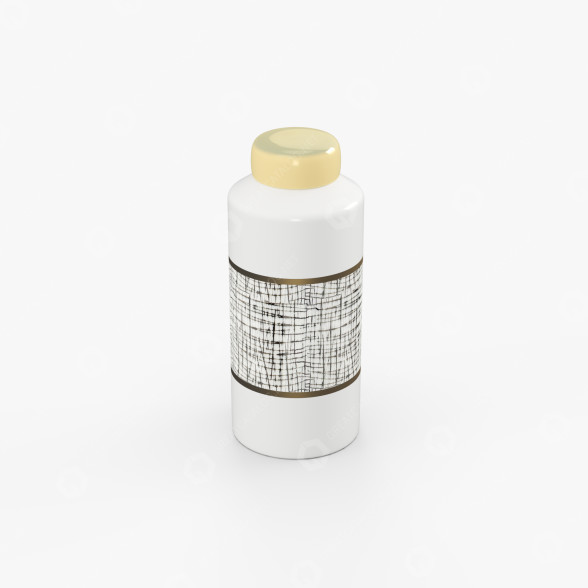 Botella con tapón White Modelo 3D