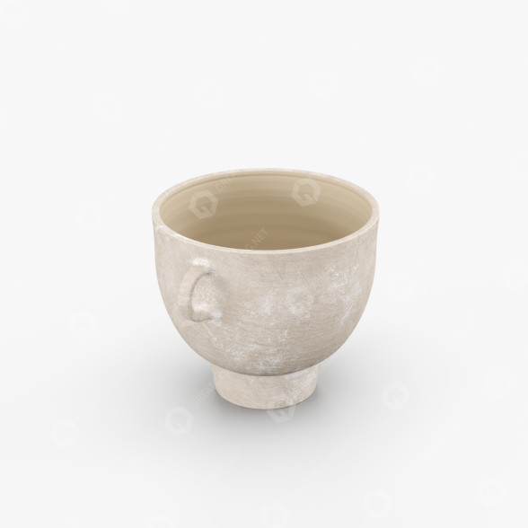 Чаша Biege Ceramic 3D модель