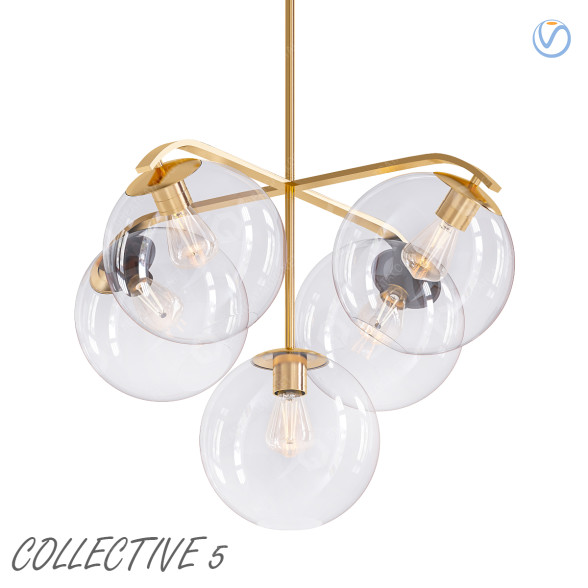 Люстра Elk Home Collective Wide 5 Light 3D модель