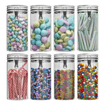 Süßigkeiten Round Jars 3D-Modell