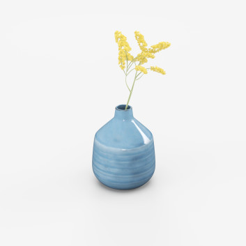 Ваза та рослина Blue and Yellow