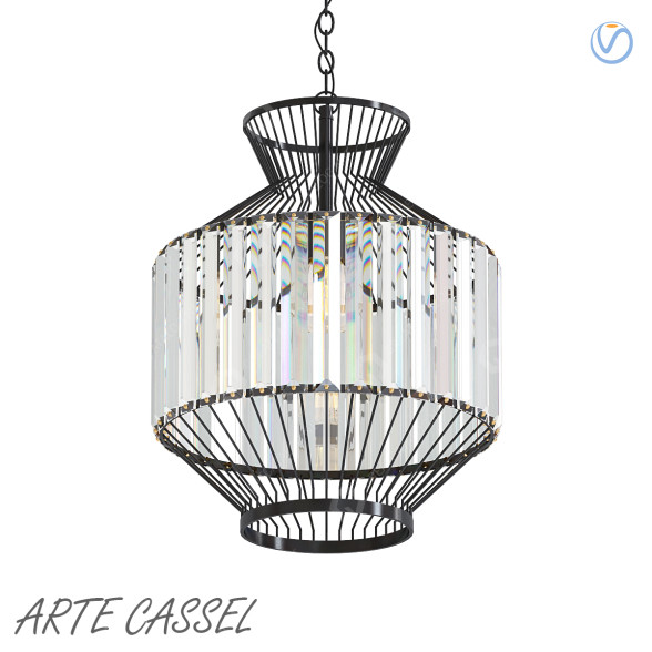 Підвісний світильник Arte Lamp Cassel A1789SP-1BK 3D модель