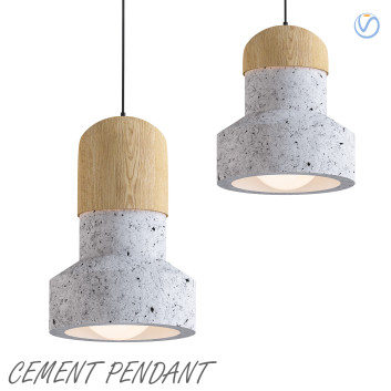 Pendant Lamps Cement 3D model