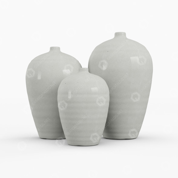 Vases Amphora Gray 3D model