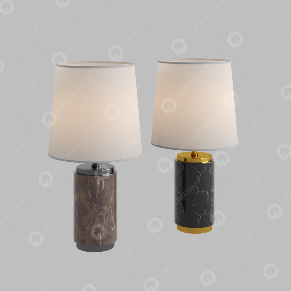 Настільнa лампа West Elm Small Pillar 3D модель