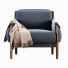 Крісло Poltrona Frau Times Lounge Fabric - Sohib3d