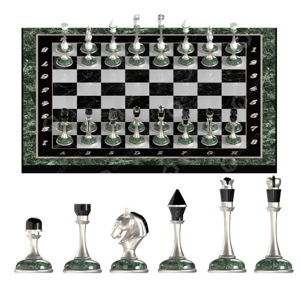 Jeu de société Chess Exclusive Lapis Lazuli modèle 3D