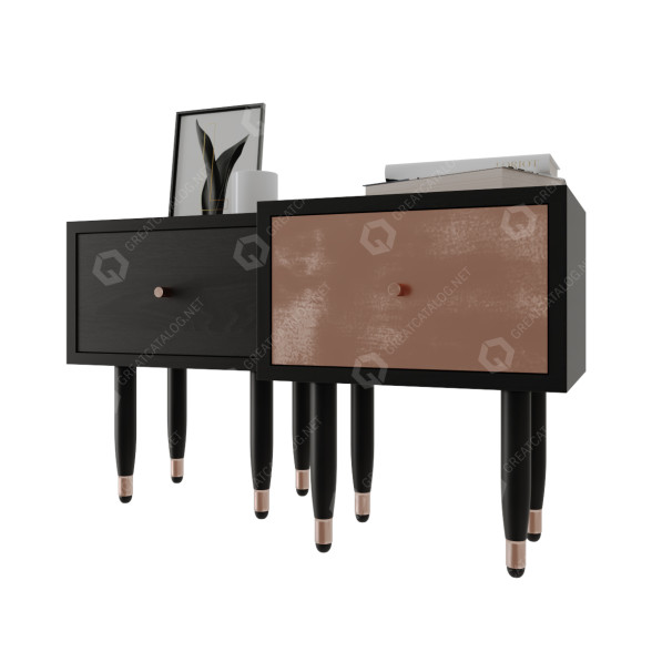 Nachttisch und Dekoration Eldfell by Railis Design 3D-Modell