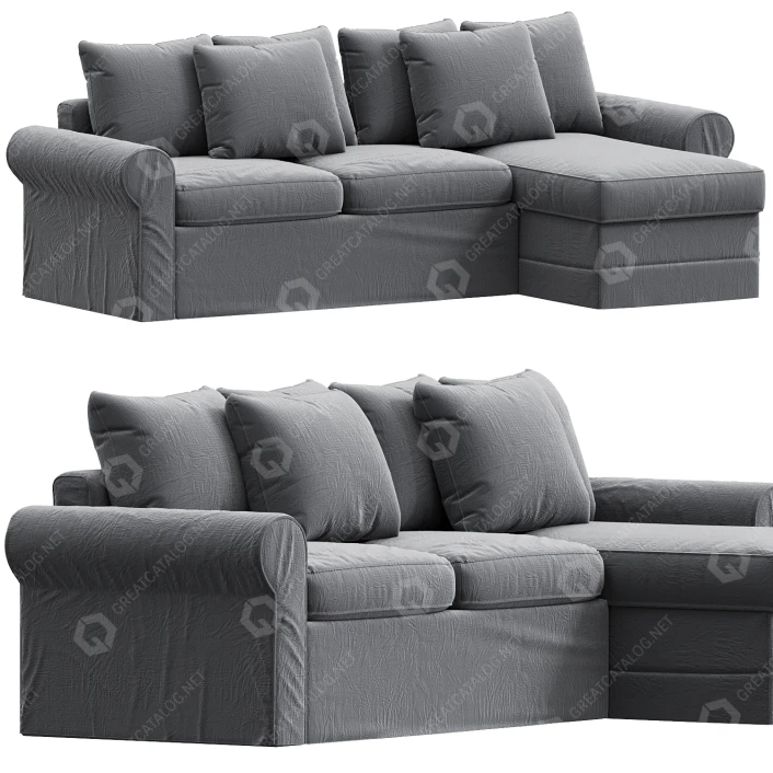 3D model Sofa IKEA Harlanda