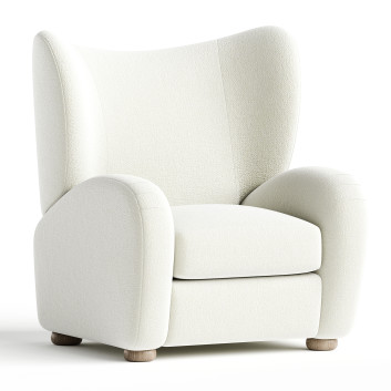 Sessel  Miles Recliner Italian Boucle by Ecru 3D-Modell