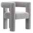Sessel CB2 Stature Burnt Sienna Boucle Dining - QrisTina