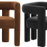 Sessel CB2 Stature Burnt Sienna Boucle Dining - QrisTina