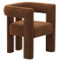 Sessel CB2 Stature Burnt Sienna Boucle Dining - QrisTina