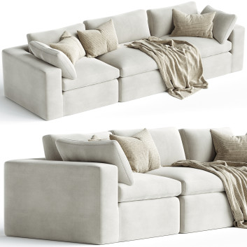 Sofa  Dream Navy Sectional Combination 02 3D-Modell