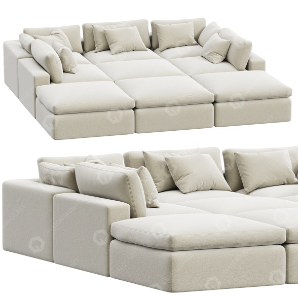 Диван Dream Navy Sectional Combination 06 3D модель