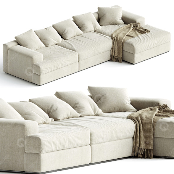 Диван Cassina Miloe 192 Corner 3D модель