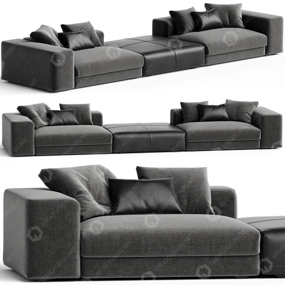 Диван Minotti Camerich Casa 3D модель