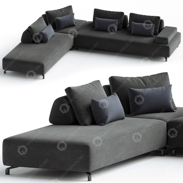 Диван Dema Design G Gualtierotti 01 3D модель