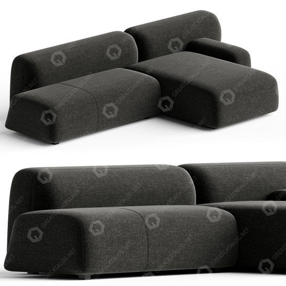 Sofa La Cividina Suiseki SUI12DX Composition model 3D