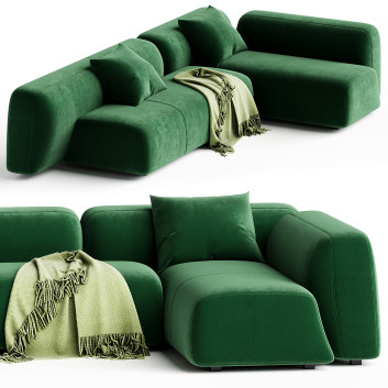 Sofa La Cividina Suiseki SUI17DX Composition