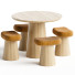 Mesa y taburetes Stahl + Band Spule - Admiral
