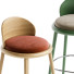 Bar Stool Artemest Billiani 1911 Veretta 928 Red by Cristina Celestino - Admiral