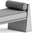 Banquette 1stDibs Minimalist Mid-Century Modern Style Solid Wood Upholstered in Textile - Admiral