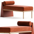 Banquette 1stDibs Minimalist Mid-Century Modern Style Solid Wood Upholstered in Textile - Admiral